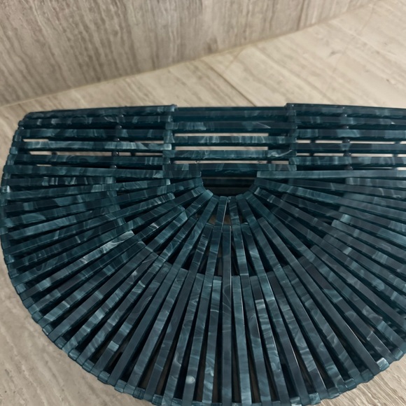 Cult Gaia Blue Woven Clutch - Picture 4 of 12